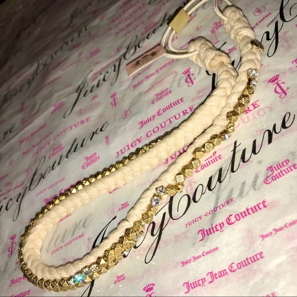 JUICY COUTURE HIPPIE-BOHO CRYSTAL➕BEADED HEADBAND - Picture 4 of 8